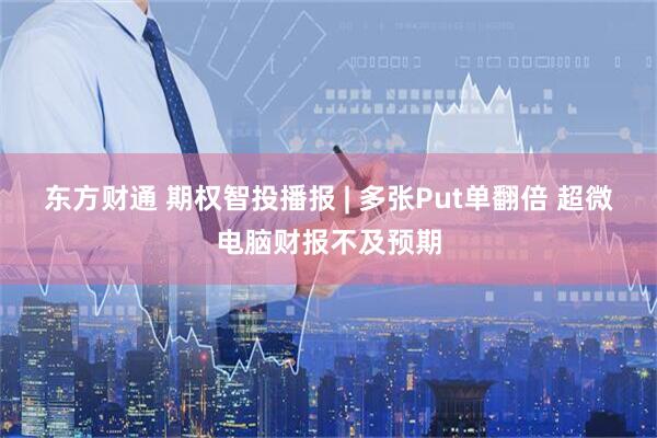 东方财通 期权智投播报 | 多张Put单翻倍 超微电脑财报不及预期