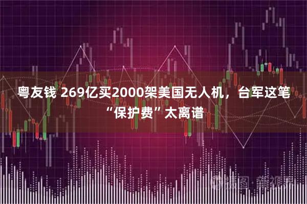 粤友钱 269亿买2000架美国无人机，台军这笔“保护费”太离谱